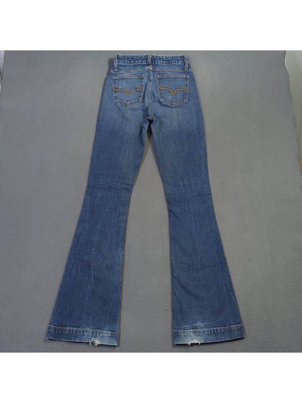 Kimes Ranch Jeans Women's 0x36 Blue Jennifer High Rise Wide Flare Leg Western - Picture 3 of 14